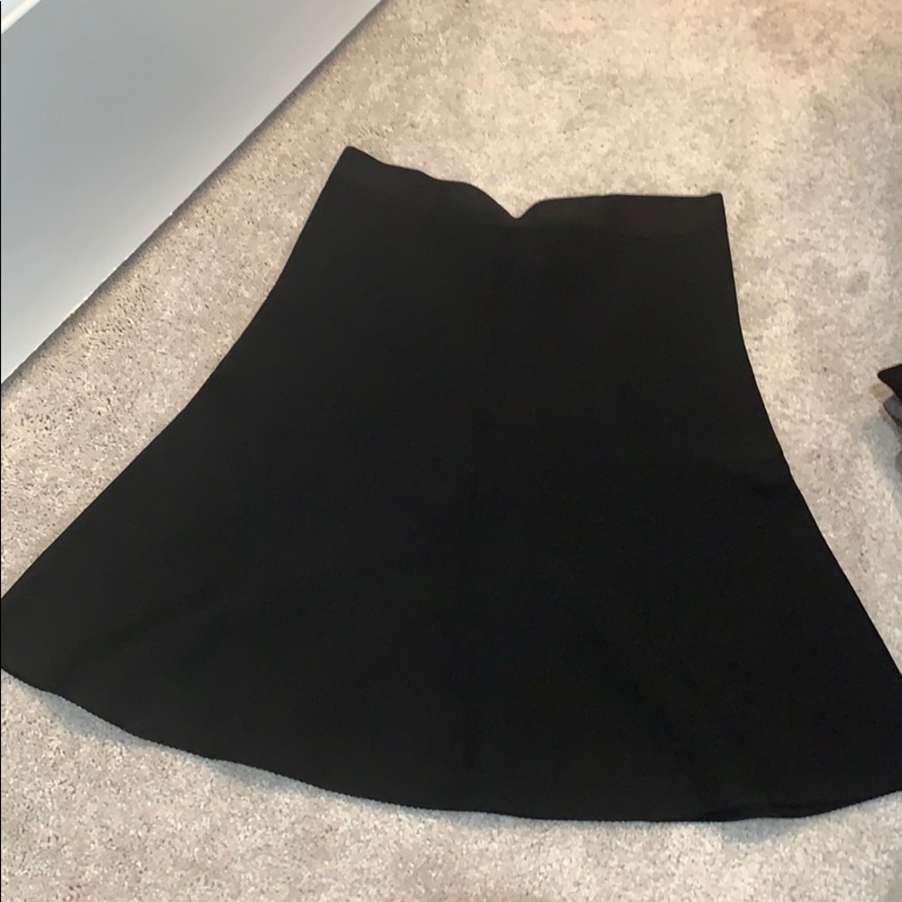 ZARA Small Fit and flare black skirt